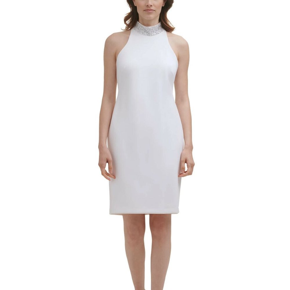 Calvin Klein White Midi Dress